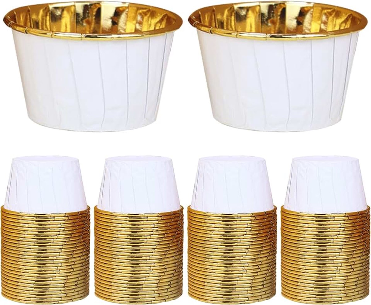 100 stuks cupcake-vormpjes, muffinvormpjes, papier, muffinbakvormpjes, papier, cupcakevormpjes, Kerstmis, mini muffins, papieren vormpjes voor verjaardag, feesten, bruiloft, kerstfeest