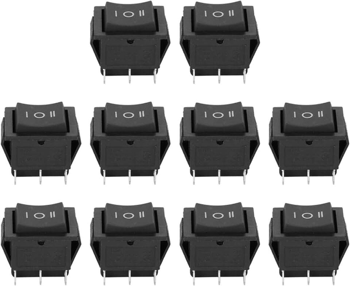 6-polige tuimelschakelaar 6-polig 10PCS 16A 250VAC, 20A 125VAC mini-wipschakelaar voor huishoudelijke apparaten schakelaar KCD4
