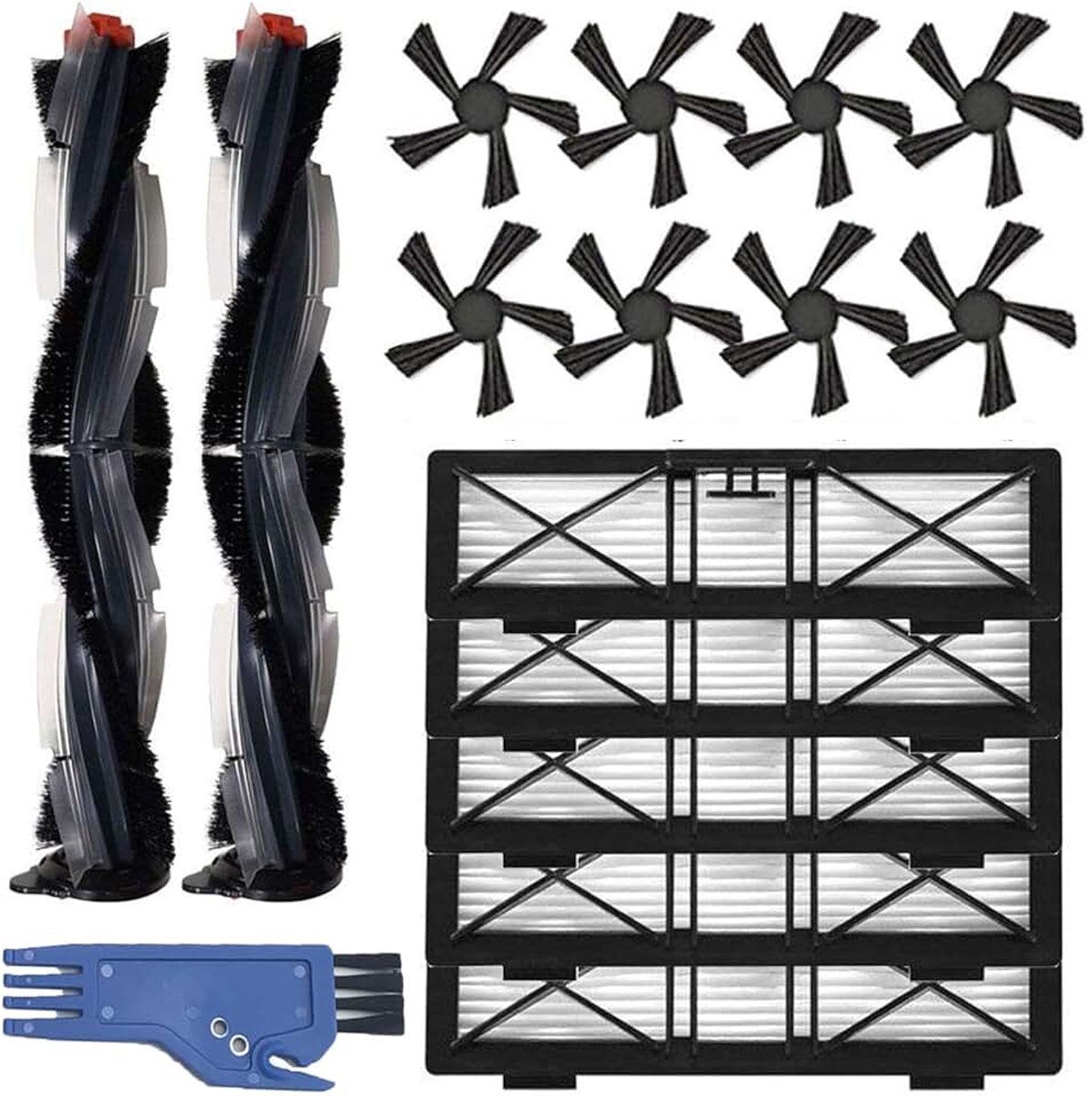 Accessoires voor Neato Botvac D-serie en klemmenserie, inclusief hoofdborstels, filter, zijborstel, reinigingsgereedschap