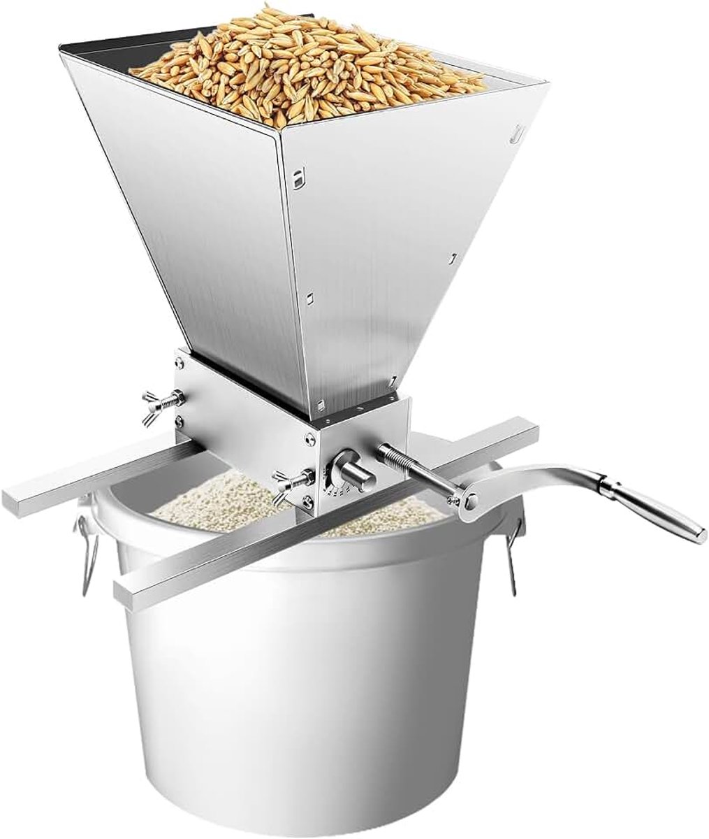 Rolmolen, 4 liter graanmolen, maalwerk, schrootmolen, grove korrelmolen, graingrunderen, multifunctionele hakmolen, verstelbare malt Mill Grain Crusher