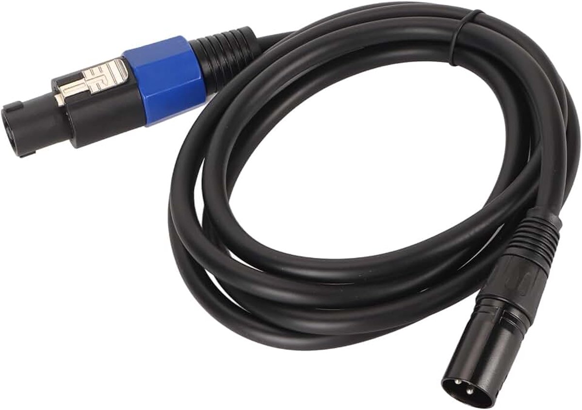 Naar XLR-kabel, 1,8 M / 5,9 Ft Professionele Speak On Male Naar XLR 3-pins Mannelijke Audio-verlengkabel met Lock, voor DJ PA Gig Stage Speaker