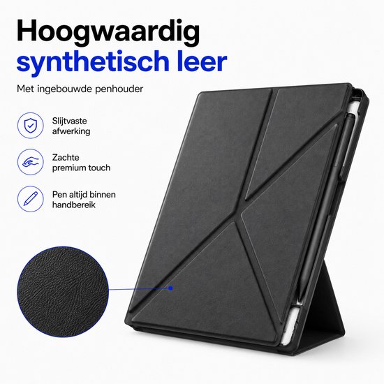 Remarkable Paper Pure hoes - Geschikt voor Remarkable Paper Pure 10.3" (2026) - 360 Graden Draaibaar - Lichtgewicht Magnetische hoes - Automatische slaap-/waakfunctie - Hoogwaardige waterdichte PU leer - Grijs — afbeelding 4
