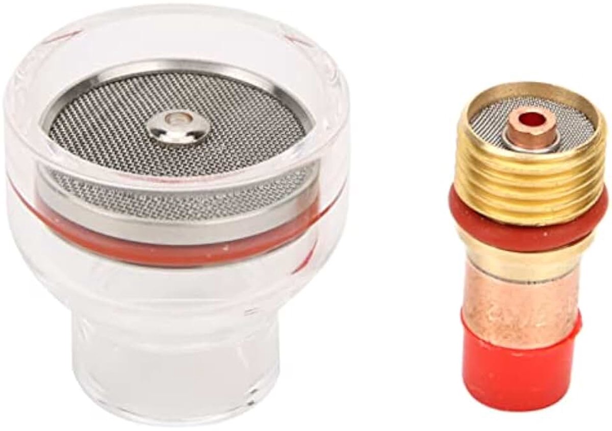 TIG-lastoortsset, TIG-zaklamp, gaslens, spantang, glazen beker, accessoires voor TIG-17/18/26 (1,6 mm), TIG-lasmachines (1,6 mm)