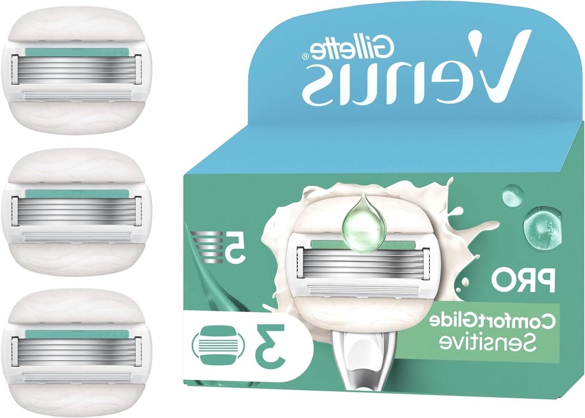 Scheermesjes Vrouwen - Vervangende mesjes - Huidverzorging - SkinCushion Technologie - 3 stuks - Wit