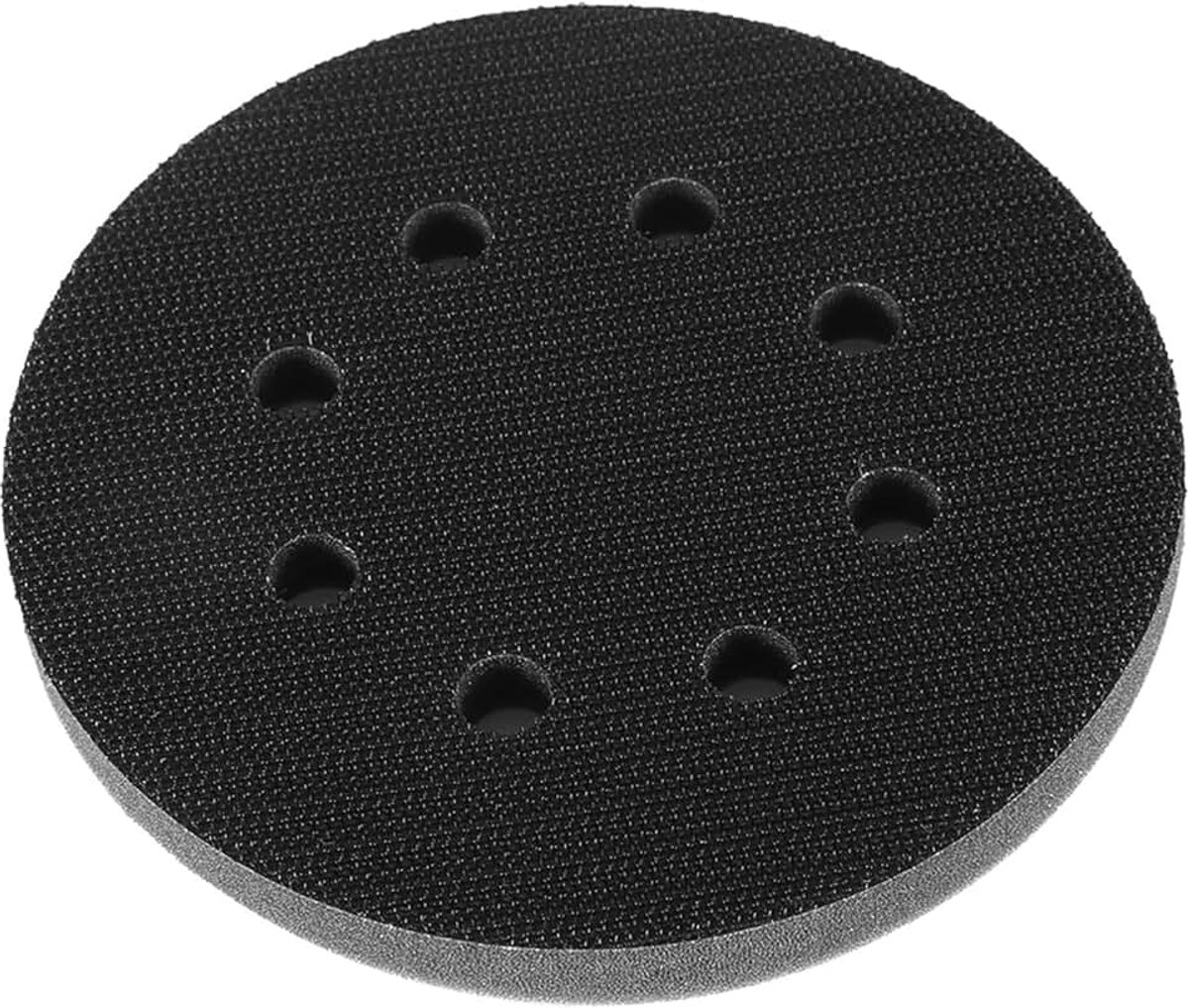 125mm Soft Buffer Sponge Interface Pad for Sanding Pads, Noise-Reduction and Shake-Proof, Easy to Install, Suitable for Pneumatic and Electric Polishers (5 inch 8 gaten)