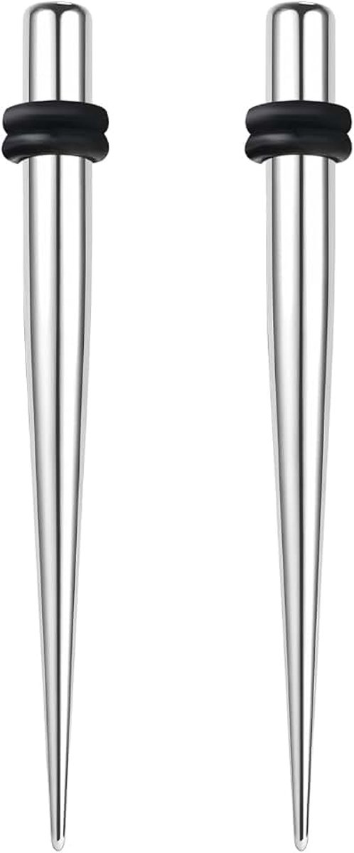 1 Paar 316L Chirurgisch Staal Expanders Kit met Dubbele O-ringen, 2G 4G 6G 8G 12G 14G 16G Ear Tapers Stekkers Meters Brancard Piercing voor Vrouwen Mannen