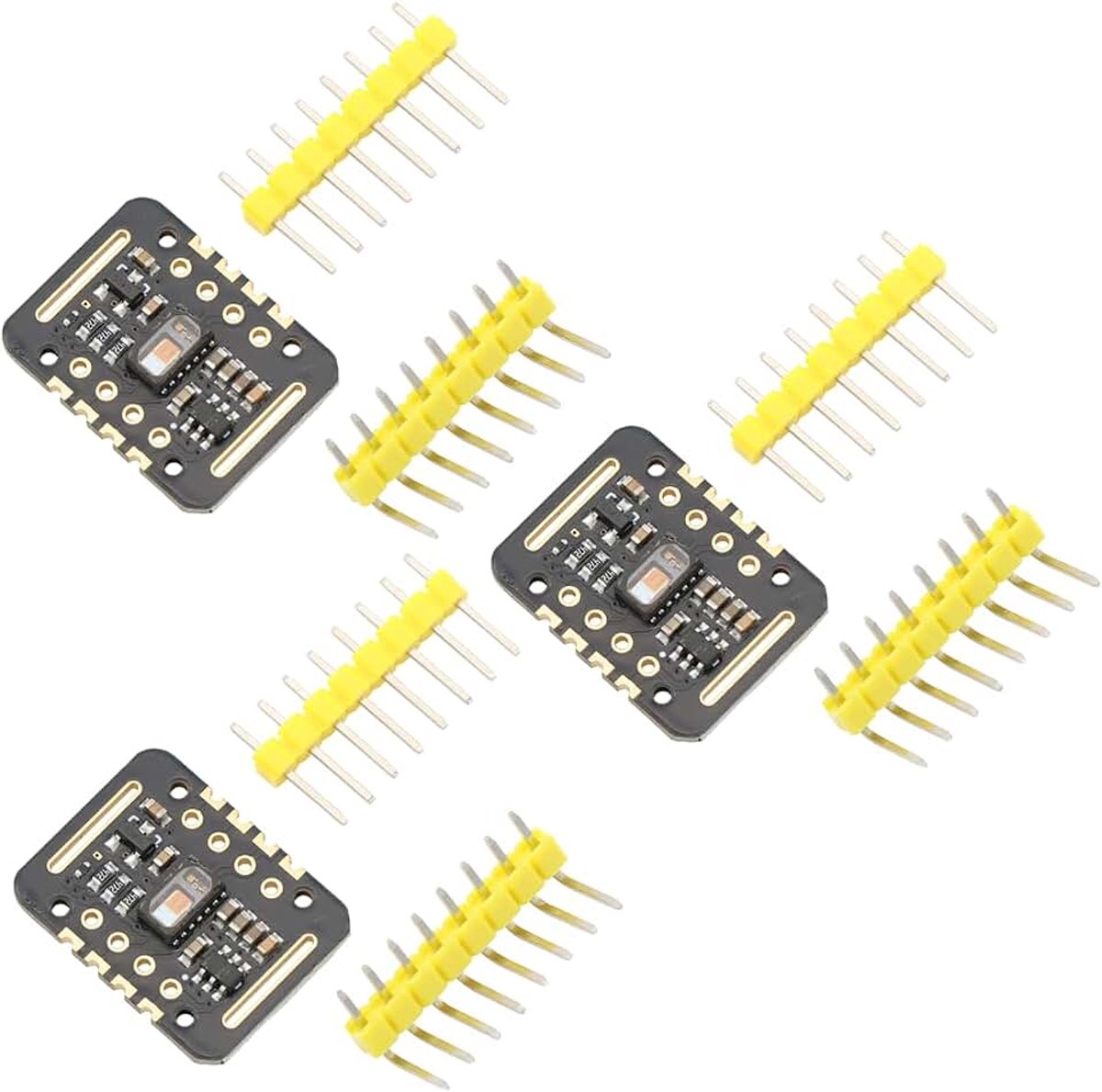 Hartslagsensormodule Module voor Polshartslagdetectie Zuurstofconcentratie in Het Bloed Interne LED Laag Stroomverbruik voor draagbare apparaten (Verpakking van 3)