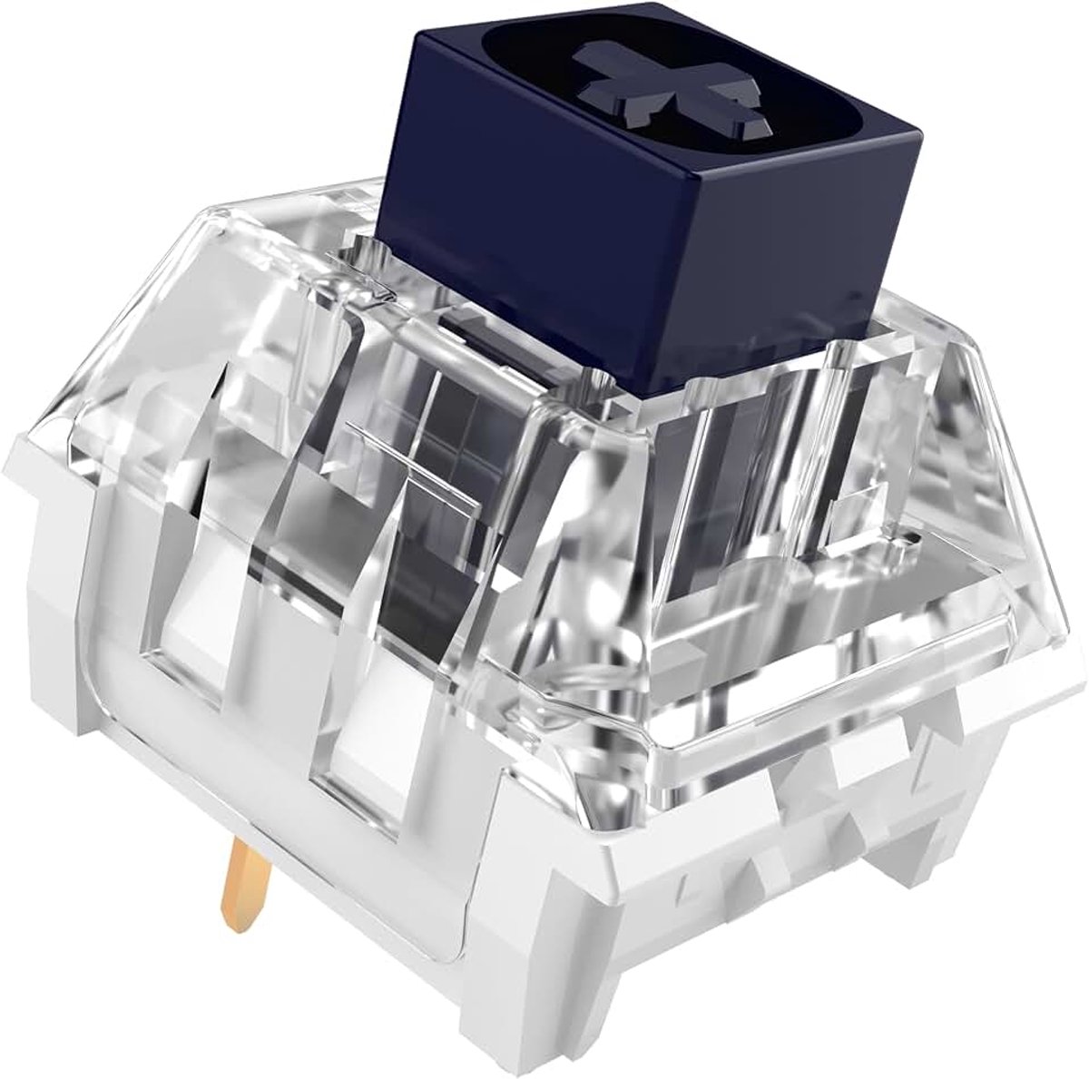 Box Navy Schakelaars voor Mechanisch Gaming-toetsenbord, 3-pins 60gf Clicky/Factory Lubed/IP56 stof- en waterdichte schakelaars (Kailh Box Navy, 108 stuks)
