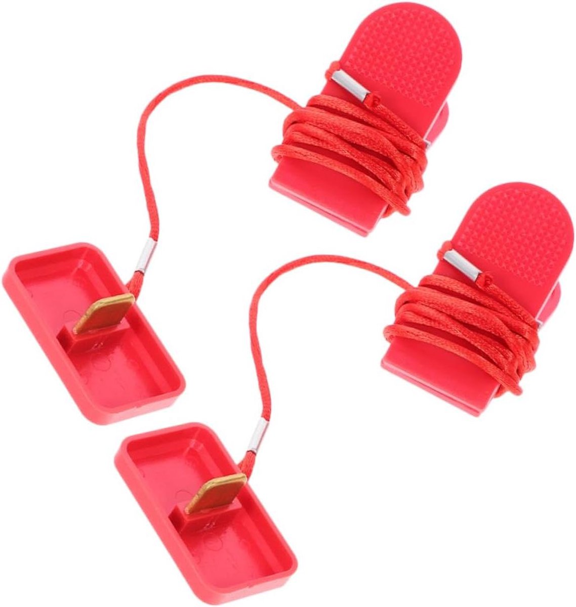 Loopband Veiligheidssleutel - Noodstop Schakelaar - Veilig Trainen - Universeel Magnetisch Ontwerp - 6 x 3.2 x 3 cm - Rood