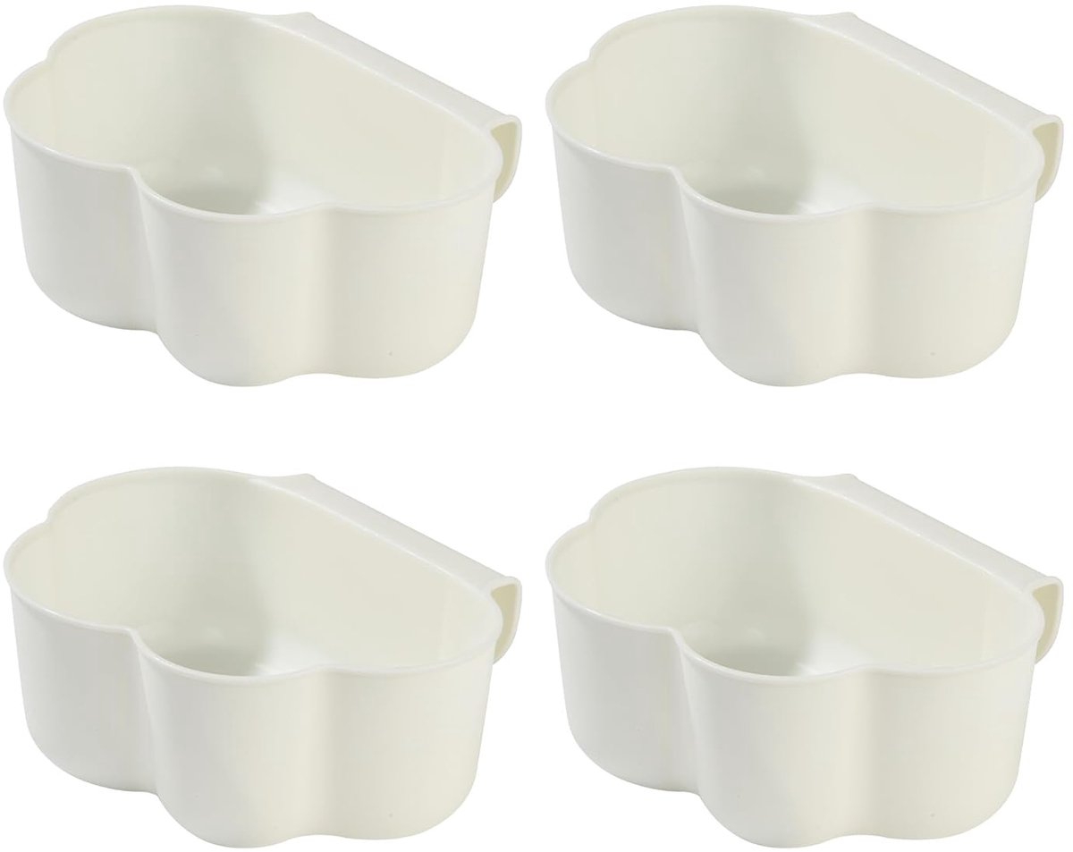 4 stuks opvangbakken voor keukenafval, vuilnisemmer om op te hangen, voor kastdeur, geschikt voor keuken en badkamer thuis