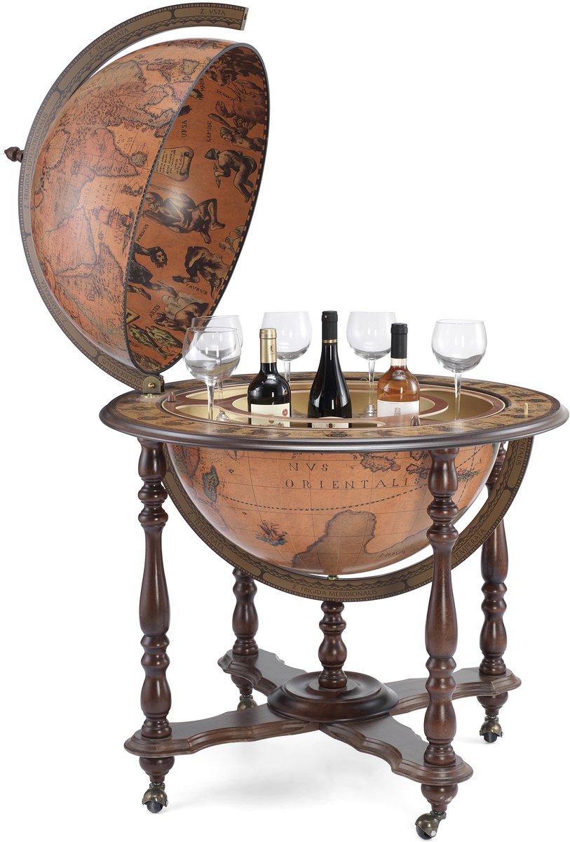 Achille bar globe 60 Classic - antieke wereldbol