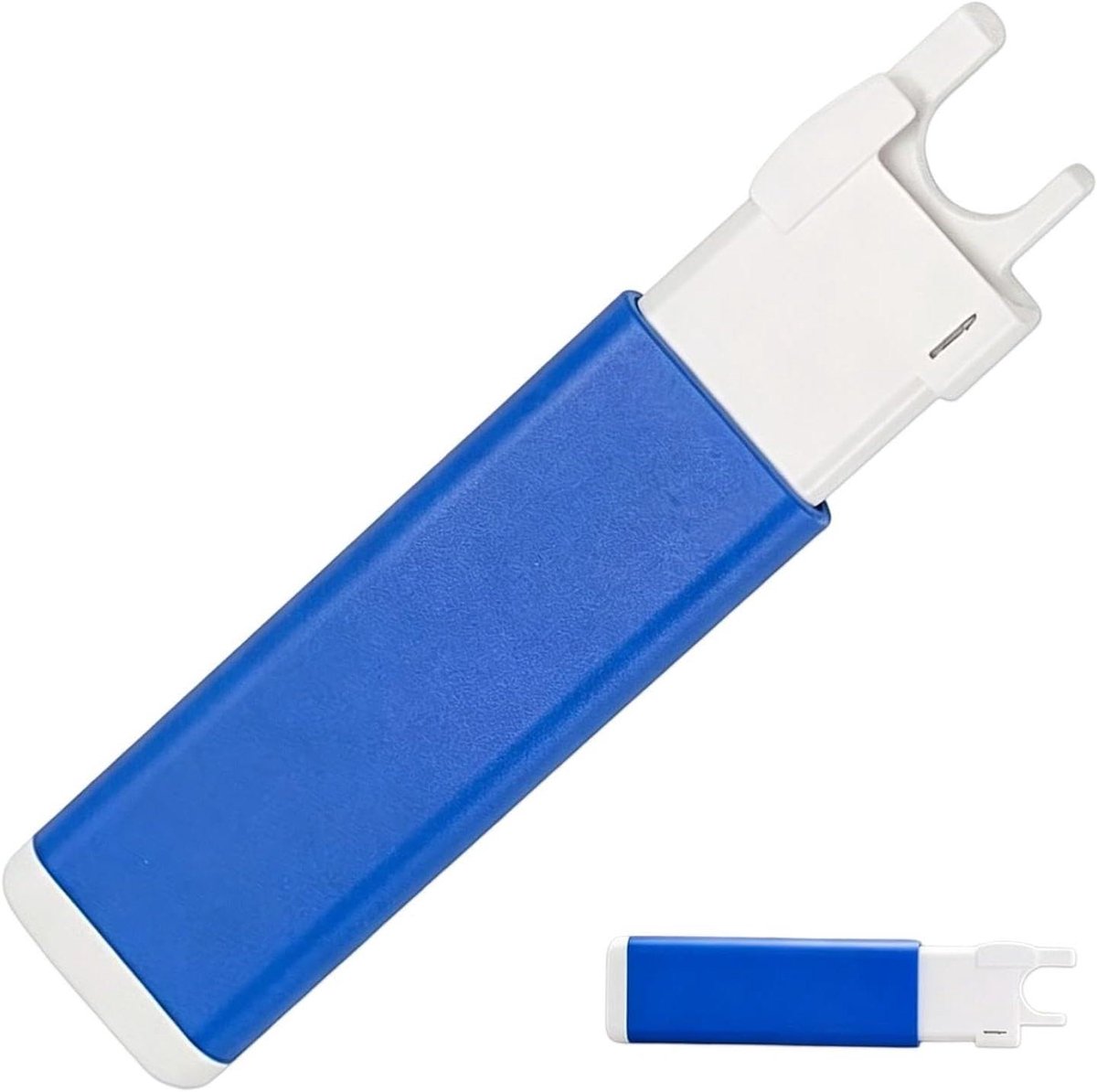 Naainaald Inrijger - Inrijghulp Naaimachine - Handwerk Vereenvoudigen - Beginnervriendelijk Hulpmiddel - 10 x 5 x 2 cm - Blauw