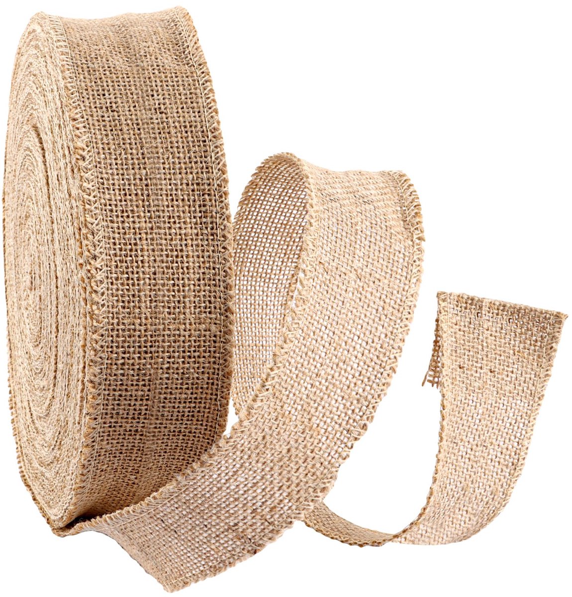 Jute lint, 4 cm breed, 40 meter jute lint, naturel, vintage jute lint, cadeaulint, zaklinnen, jute band voor bruiloftsboeket, krachten, kunsthandwerk, geschenkverpakking, kerstlint