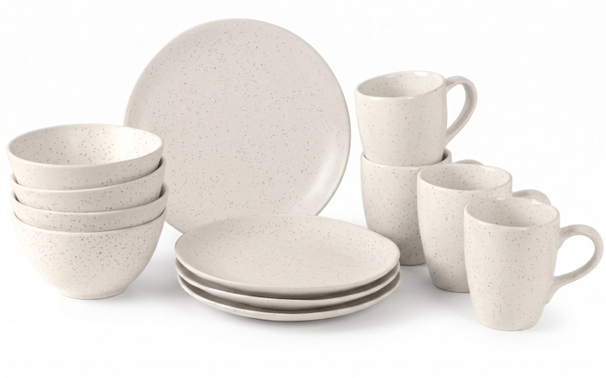 Broste Copenhagen Nordic Vanilla ontbijtset 12-delig