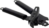 Cookinglife Blikopener - Blikkenopener - Handblikopener - Multifunctionele Blikopener - Can Opener - RVS Blikopener - Zwart - Antislip - 22 cm