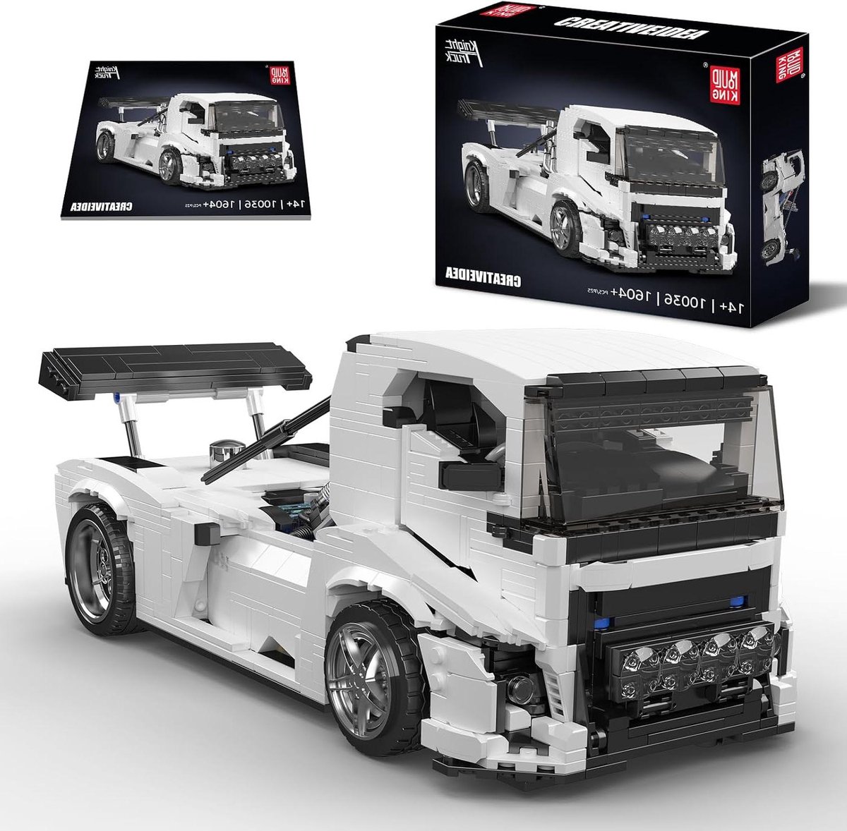 Bouwstenen Vrachtwagen - Model Truck - Bouwen en Spelen - Realistisch Ontwerp - 1604 Delen - Meerdere Kleuren