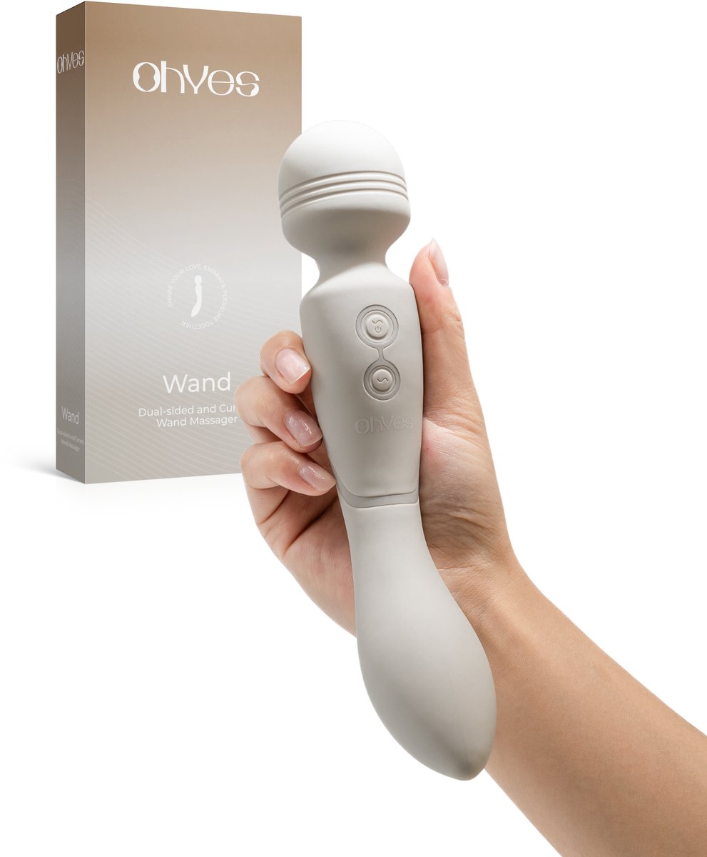 OHYES Personal Wand Massager – 20 Standen - Vibrators voor Vrouwen - Magic Clitoris Stimulator - Dual G Spot Vibrator – Stil & Discrete Sex Toys