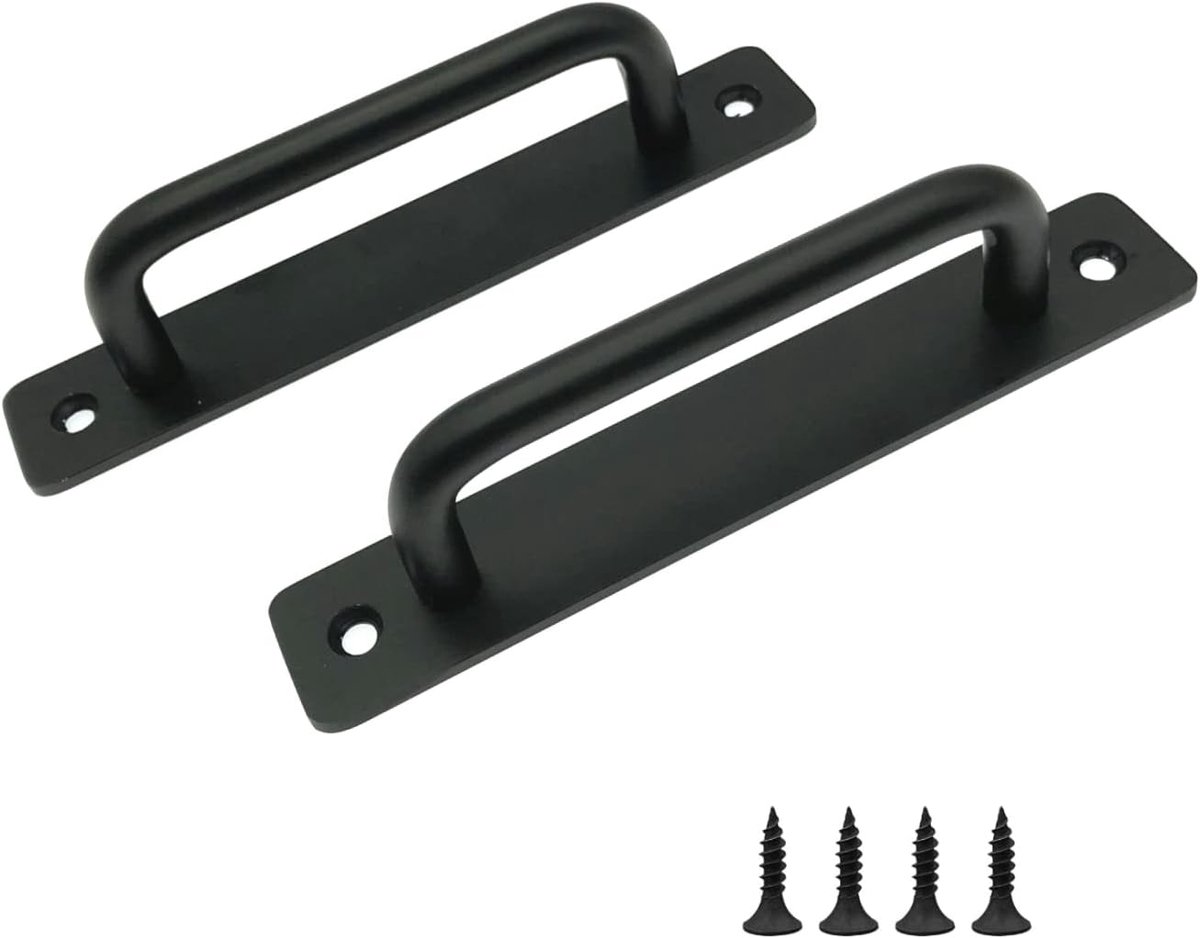 2 x Zwart Aluminium Keuken Kast Deurklink 128mm Gat afstand, Meubels Handvatten voor Garderobe Deur Keuken Lade Deurgrepen