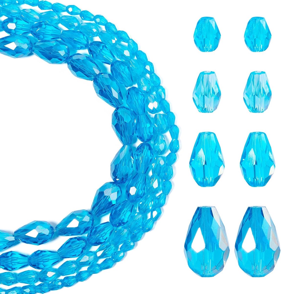 Kralen, 6 mm, 7 mm, 11 mm, 15 mm, facetkralen, losse afstandskralen, losse afstandskralen, bulk voor sieraden, armband, dames, doe-het-zelf Valentijn