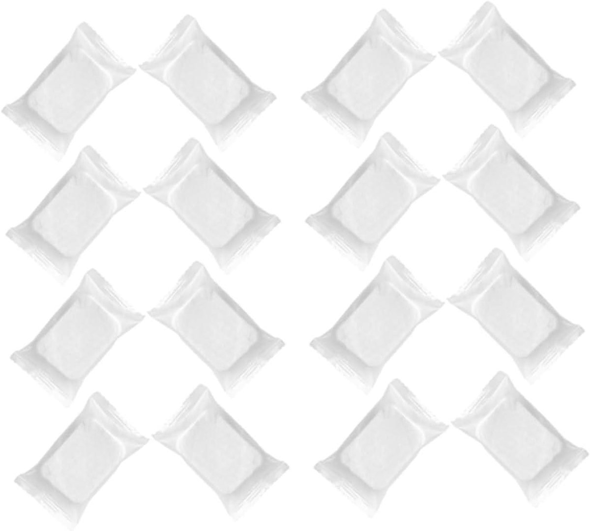 Wattenschijfjes Make-up Remover - Gezichtsreinigingspads Katoen - Make-up Verwijderen - Gecomprimeerde Pads - 8 x 6 cm - Wit