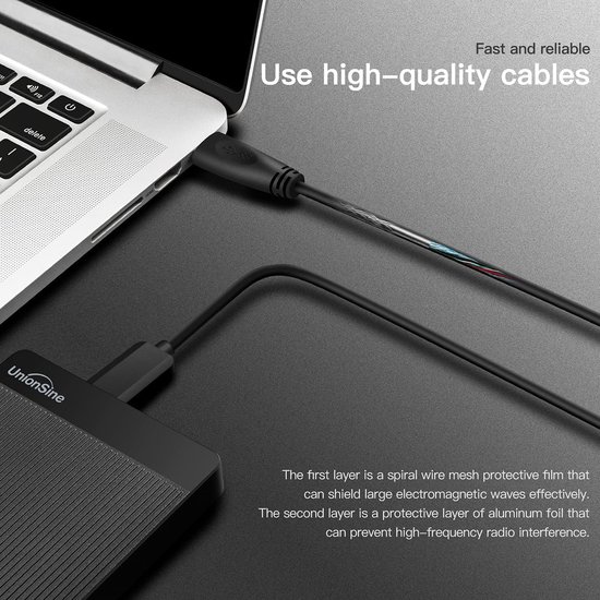 Externe Harde Schijf 500 GB - USB 3.0 HDD - Ultra Slim en Draagbaar - Plug & Play - Voor PC, Laptop, Mac, PS4 en Xbox — afbeelding 2