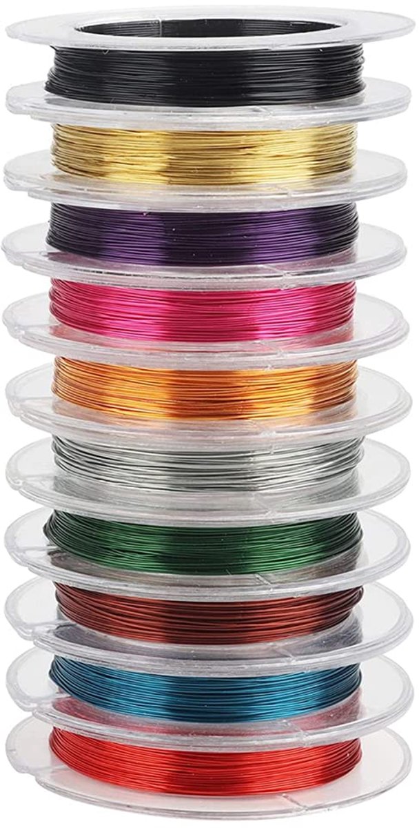 Draad 0.3mm Kleurrijke Koperdraad Naakte Tarnish Bestand Koper Kralen Draad Voor Sieraden Maken Crafting