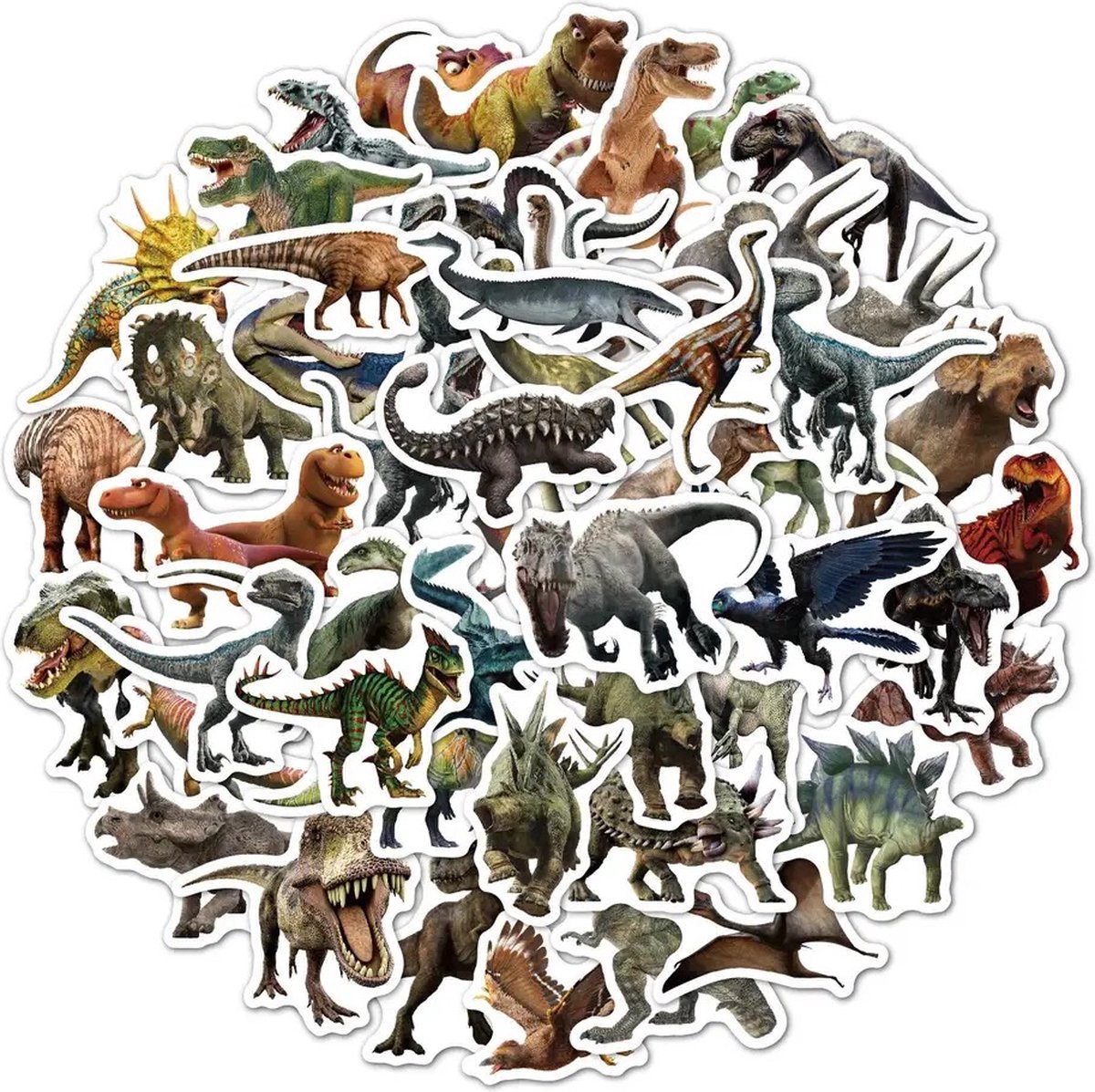 New Age Devi - 50 Stoere Stickers - Dinosaurussen | Perfect voor Kinderen en Volwassenen | Laptop, Koffer, Bullet Journal en meer | Dino, Dinosaur en Dieren Designs