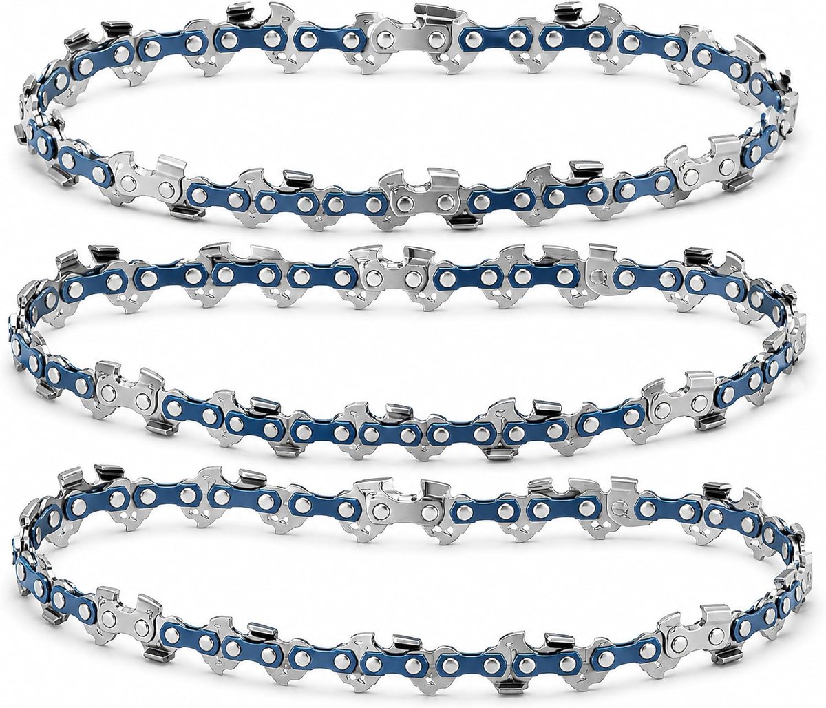 Zaagkettingen 4 inch, 28 TG, 1/4 inch verdeling, hoge temperatuur gehard, afgeronde tanden, oliegroef vermindert wrijving, kettingzaagketting, vervangende zaagketting