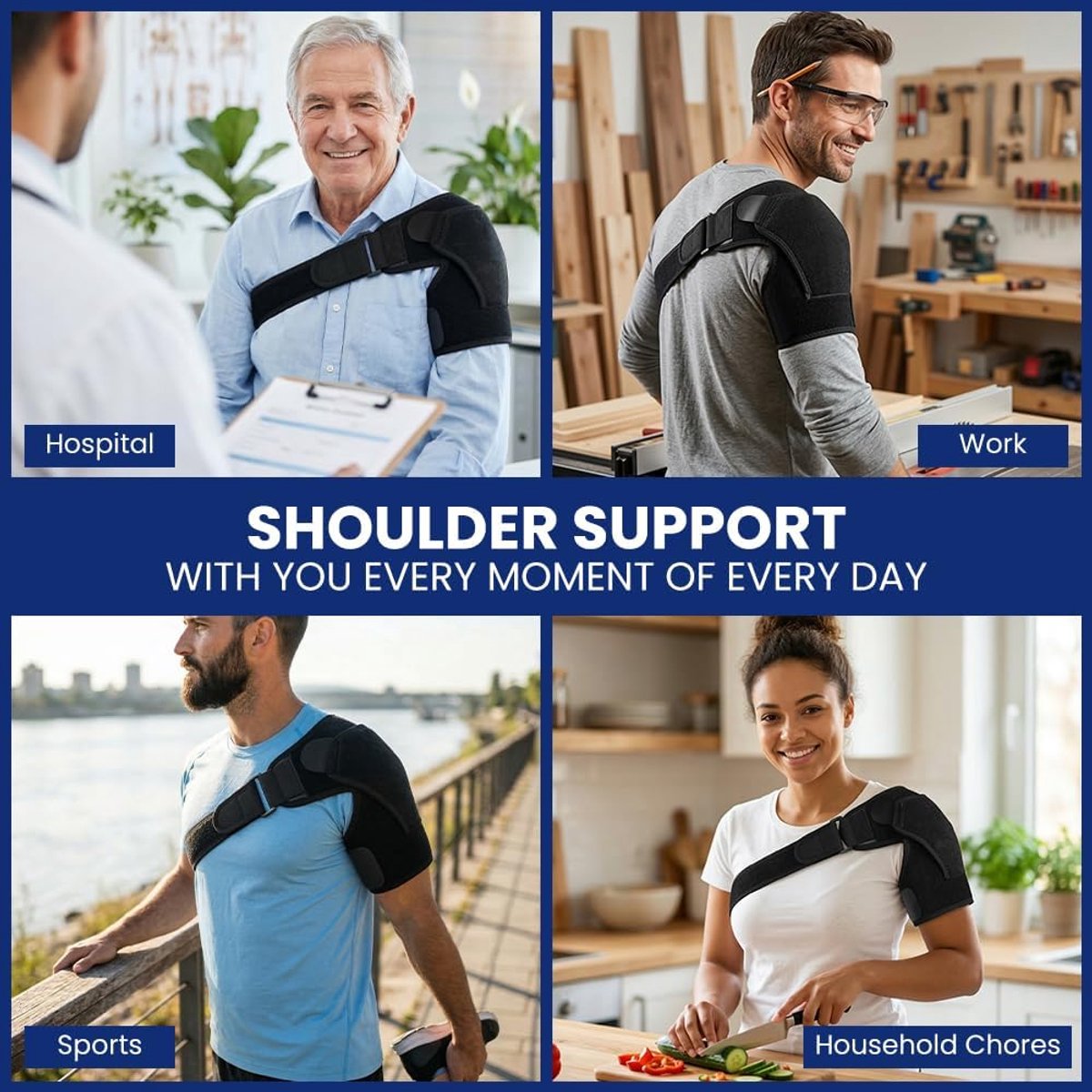 Verstelbare schoudersteun, orthopedisch, ondersteunt letsel | Orthopedische schoudersteun, schoudersteun, preventie, herstel