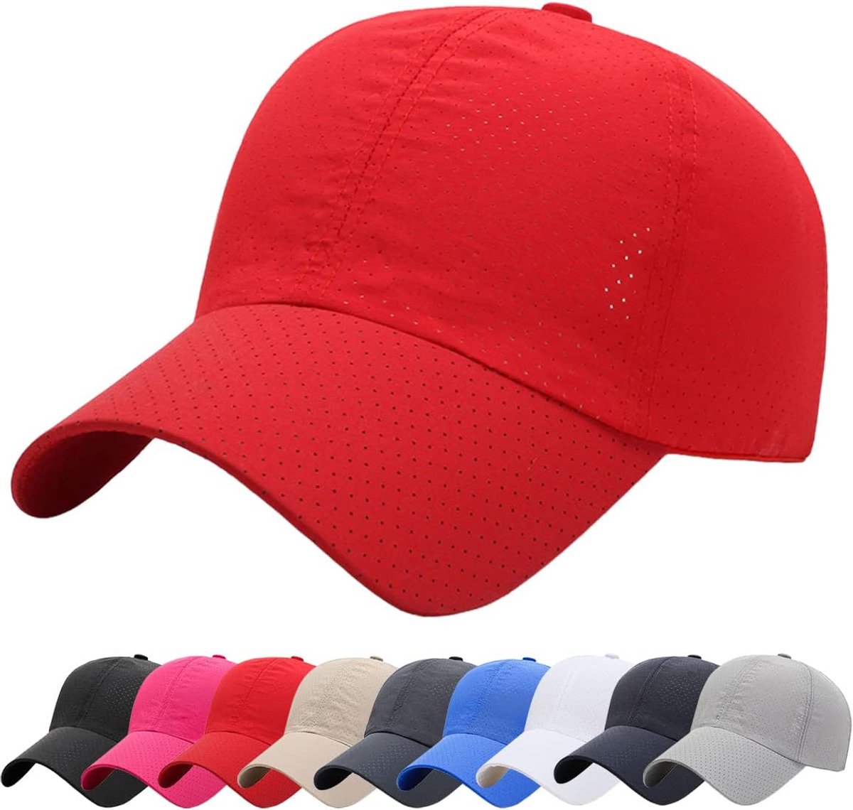 Honkbalpet, opvouwbaar, voor buiten, SPF 50+, zonwering, ademend, voor de zomer, sneldrogend, uniseks
