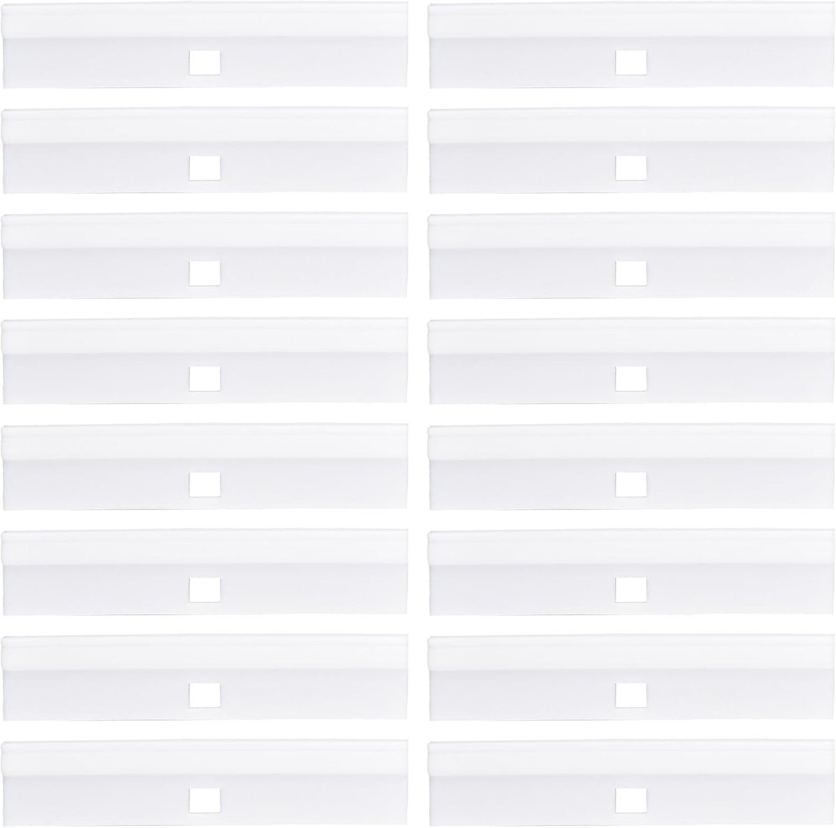 Verticale jaloeziereparatieset, 24 stuks witte plastic Vane Savers, eenvoudige clip-on reparatie voor verticale jaloezieën