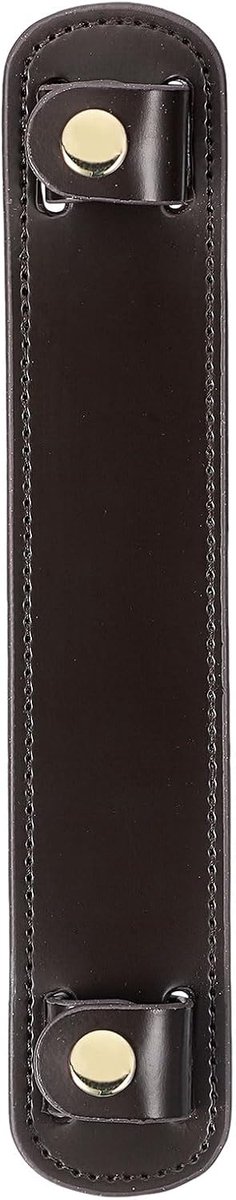 1 stuk 20 x 4 cm lederen schouderriem, kussen, afneembare antislip gordelhoezen voor draagtassen, rugzakken, handtassen, donkerbruin