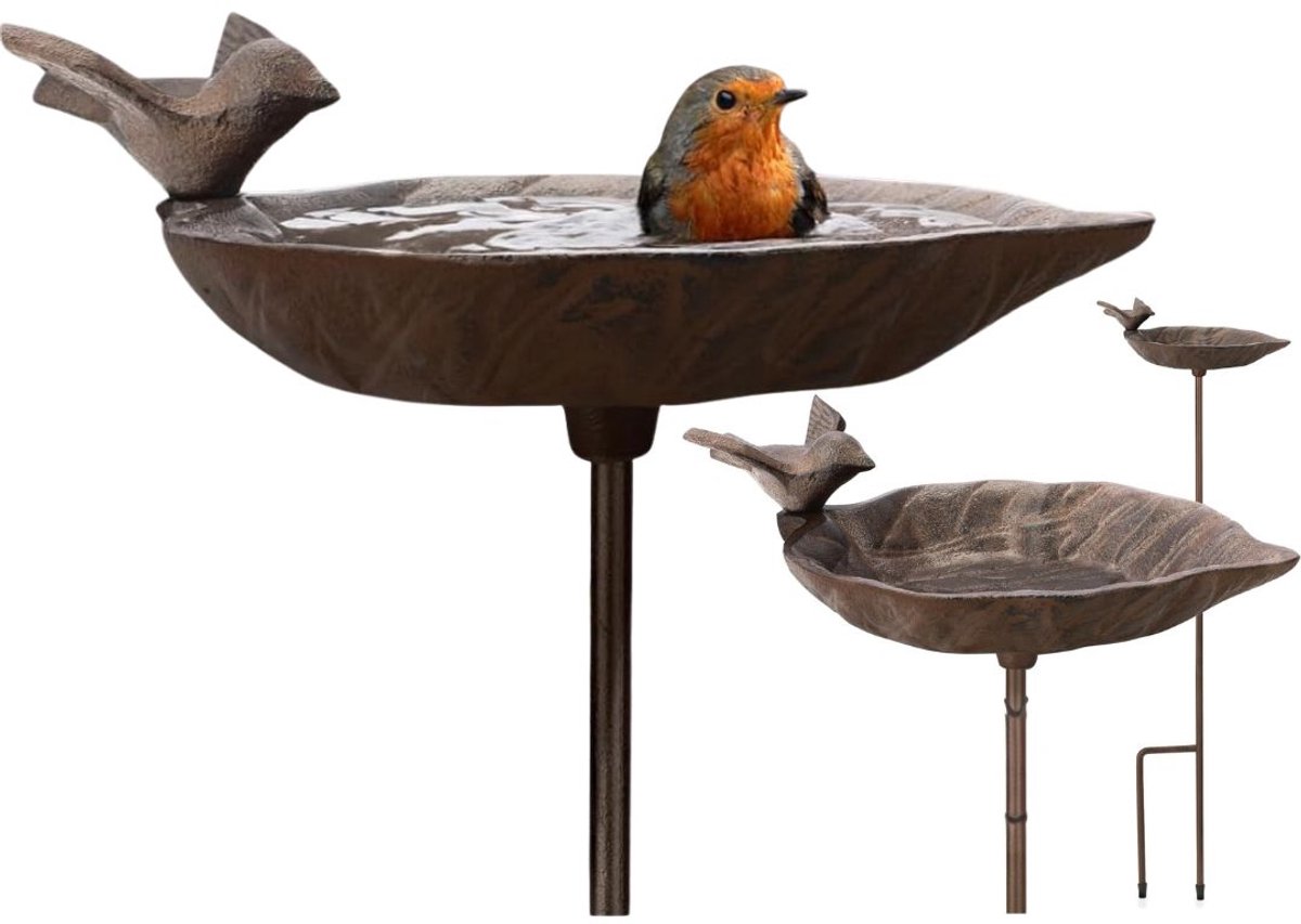 Zavio® Vogelbad op Voet - Vogelhuisje op Paal