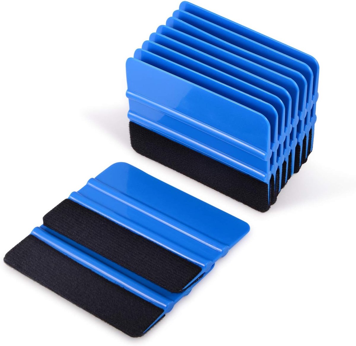 10 stuks folie-rakel, met vilten rand, voor auto, meubel, raam, getinte, plakfolie, folie-gereedschapsset