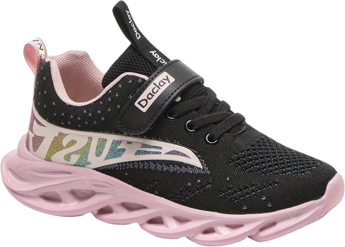 Currero Schoenen Meisjes Sneakers Comfortabel Wandelschoenen Casual Kinder Schoenen 25 Roze
