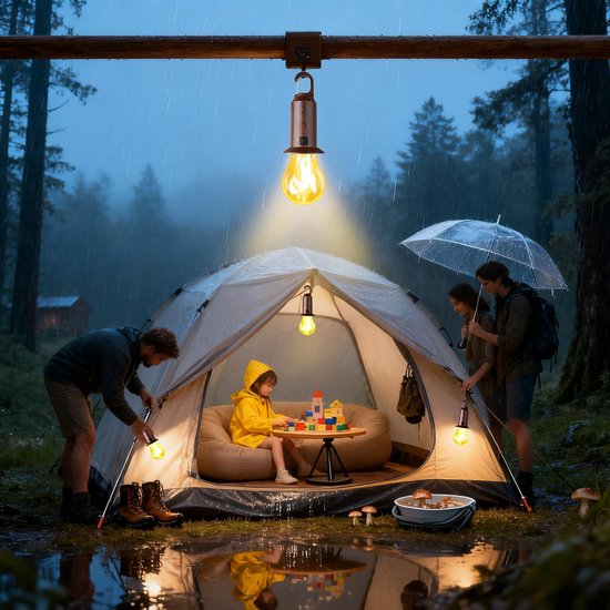 1 stuk - Campinglamp op zonne-energie - Draagbare buitenlamp - USB oplaadbare tentlamp - Retro LED campinglamp voor buiten - Campinglamp met afstandsbediening - Hanglamp geschikt voor wandelen, backpacken, vissen en noodgevallen bij stroomuitval — afbeelding 2