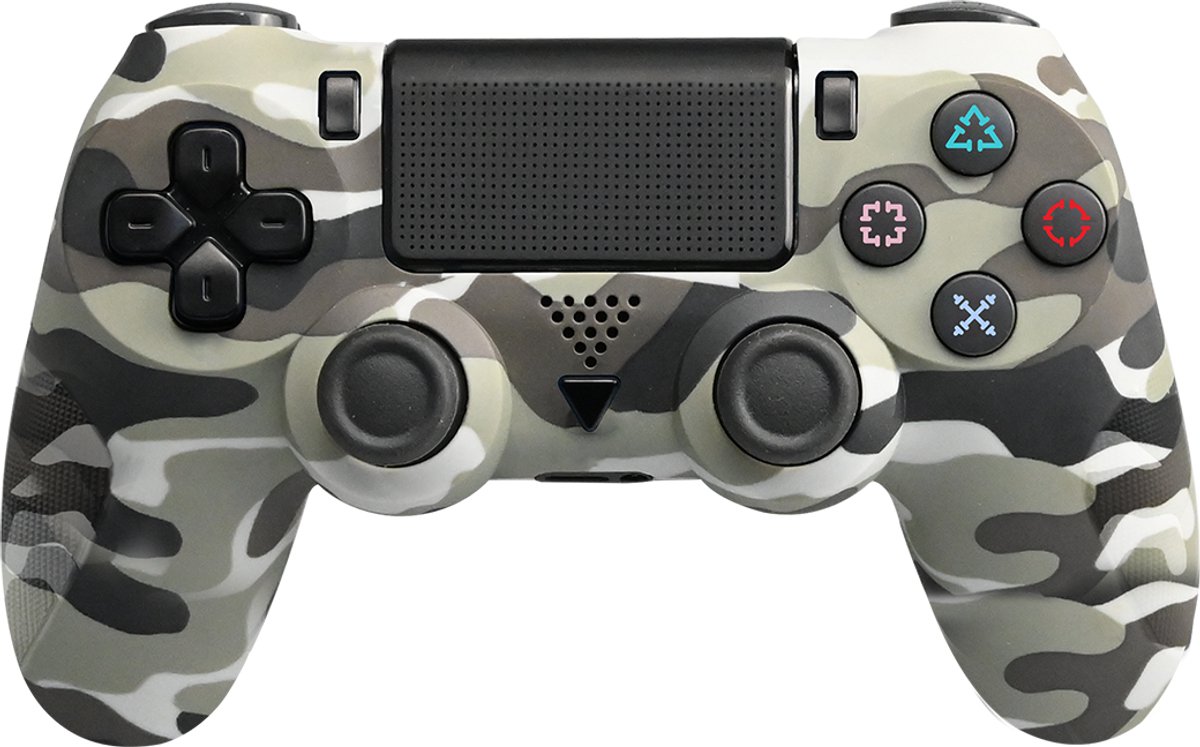 PS4 Draadloze Controller V2 - Geschikt voor PS4 - Camouflage Grijs
