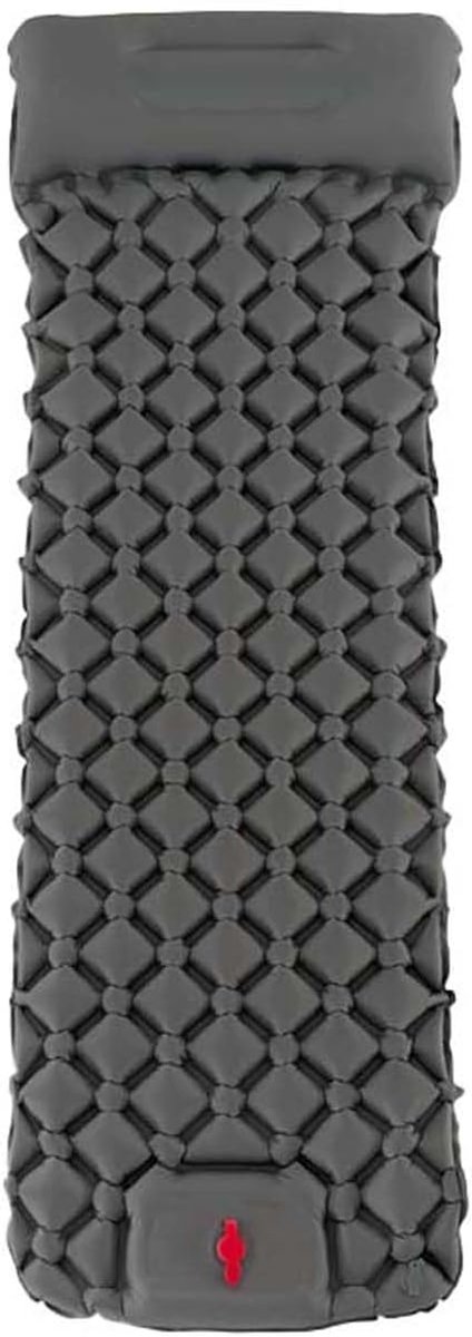 Campingmat opblaasbaar - Kampeerluchtbed matras - Kamperen reizen - Ingebouwde voetpomp - Normaal - Grijs