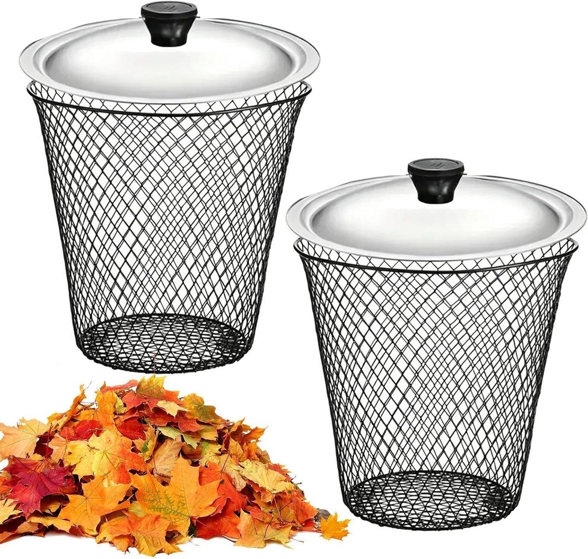 Wormen compostbak - Compostcontainer Bodem - Tuinafval Verwerken - Dubbele Kamer Ontwerp - 439 x 237 x 226 cm - Metaal