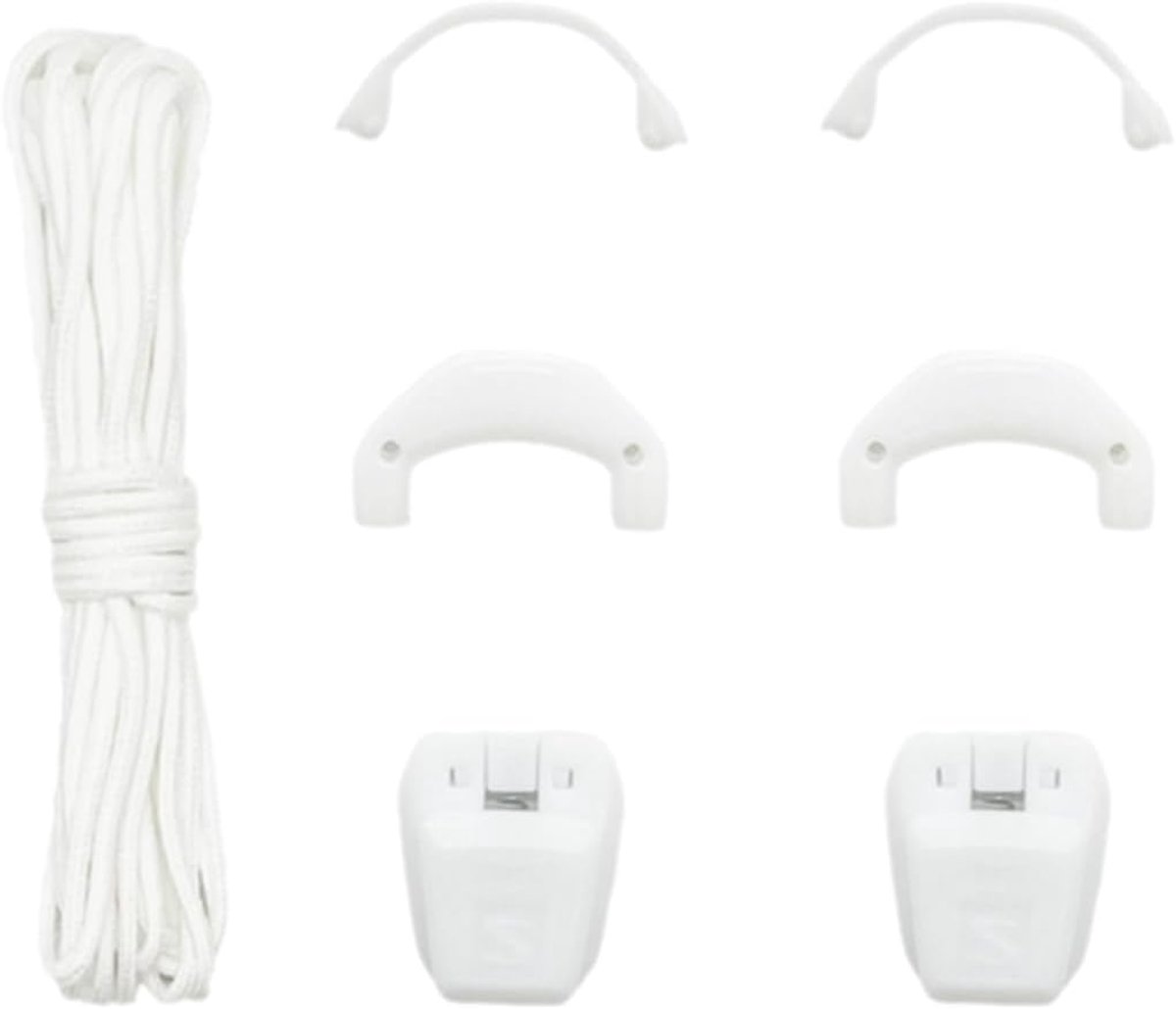 snelsluiting veters voor Salomon, No-Tie veters, vervangende set voor dames en heren, wit, 140 cm