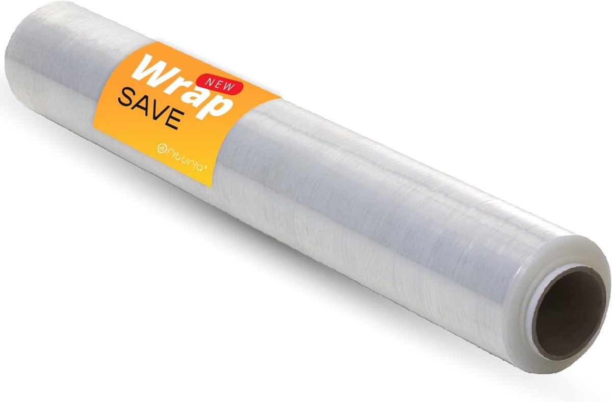 SnelShoppen - Transparante Plastic Folie 0,5 x 300 m - Rekbare Verpakking Rol - Elastisch en Handmatig Voor Industriële Verpakking - Perfect Voor Fees