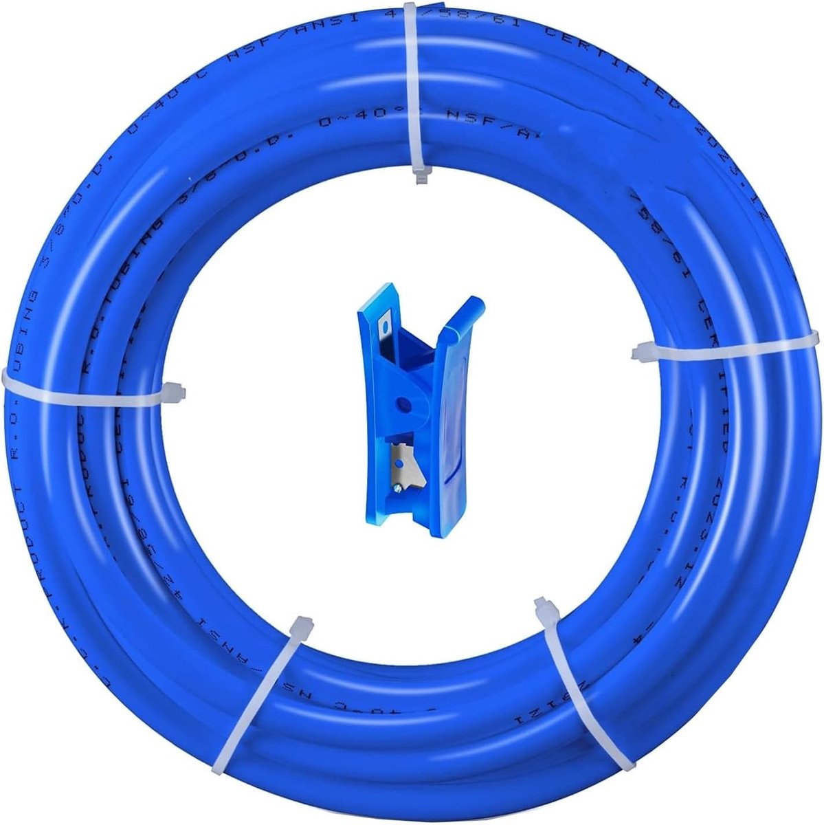 10 meter blauwe koelkast slang, inlaat slang voor side-by-side koelkast, osmose slang, waterfilter, watertoevoerleiding 9.53mm met blauwe slang snijder