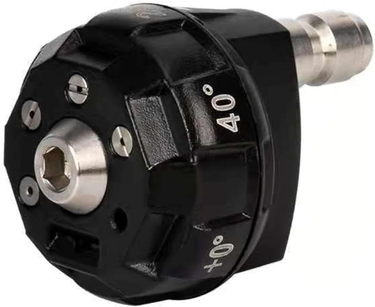 6-in-1 Hogedrukspuit Spraykop met Verstelbare Doppen, 1/4" Aansluiting, Max 4000PSI voor Auto en Tuin Gebruik