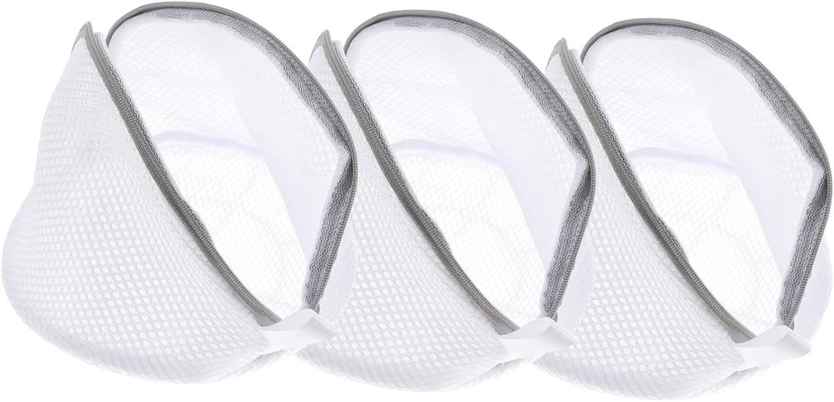 Waszakken voor lingerie - Bh beschermers - Fijne was wassen - Mesh ontwerp - 3 stuks 16cm - Grijs