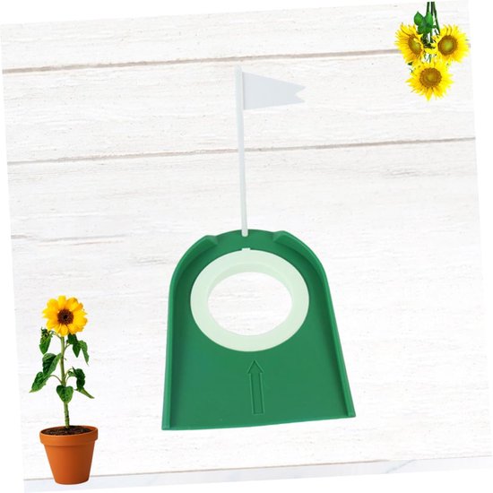 Putting Trainer Bekers - Oefenbekers Golf - Putting Oefenen - Extra Binnenring - 18x13.5x17.5cm - Groen — afbeelding 3