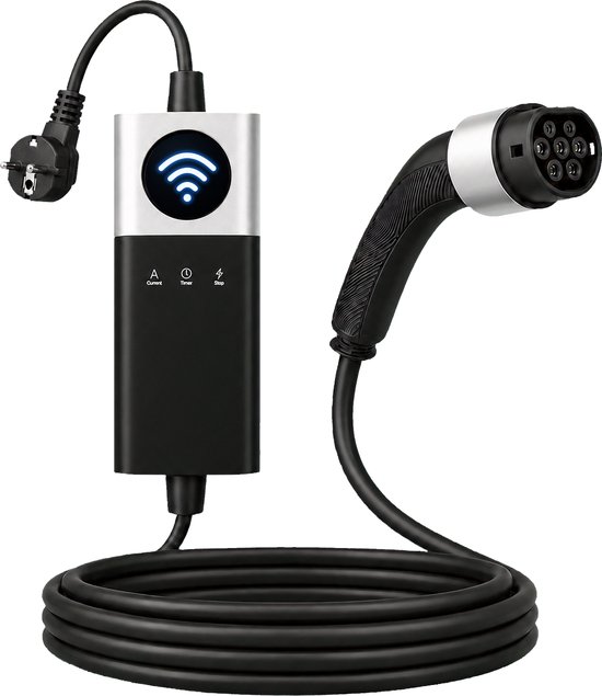 ThunderCord - 3kW - Mobiele stopcontact lader type 2 - 7 meter - APP ...