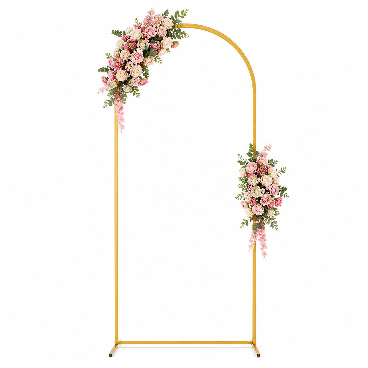 ITRONIQ Trouwboog Metaal Goud 100 x 200 cm - Backdrop Standaard Voor Ballonnen en Bloemen - Bruiloft, Feest en Fotobooth