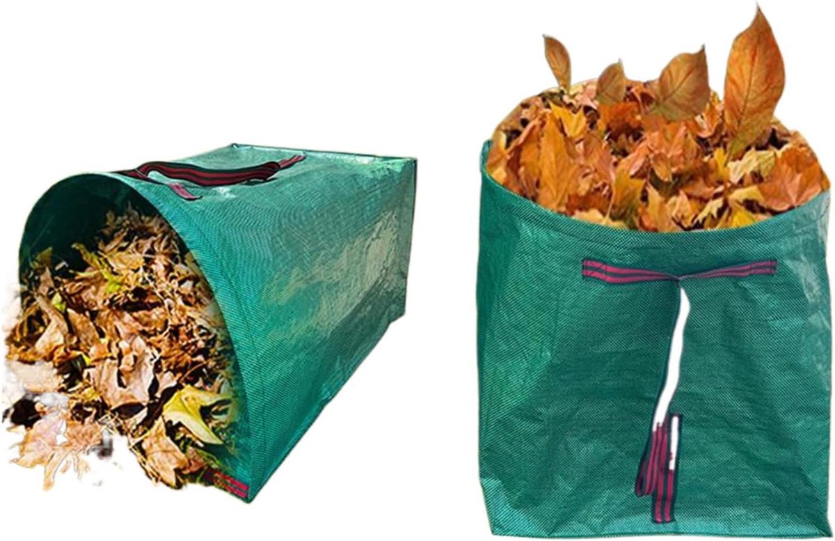 Tuinafvalzakken - Afvalbakken - Afval Verzamelen - Stabiel Rechtopstaand - 270L - Groen