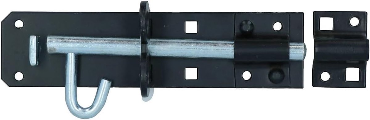 BH01738 150 mm type 2A zeer belastbare grendel, zwart/wit