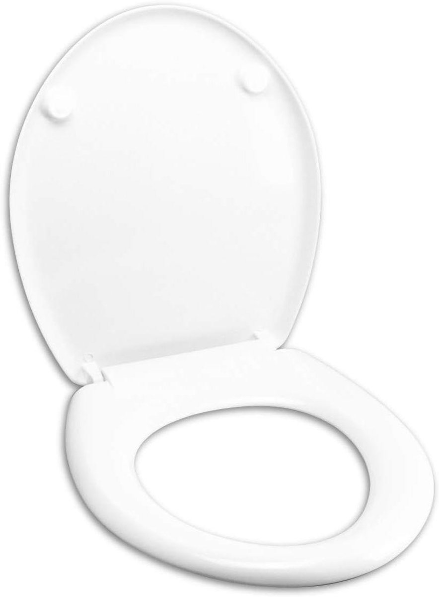 Toiletbril - WC-bril - Badkamer Hygiëne - Thermo-duroplast Materiaal - Rond - Wit